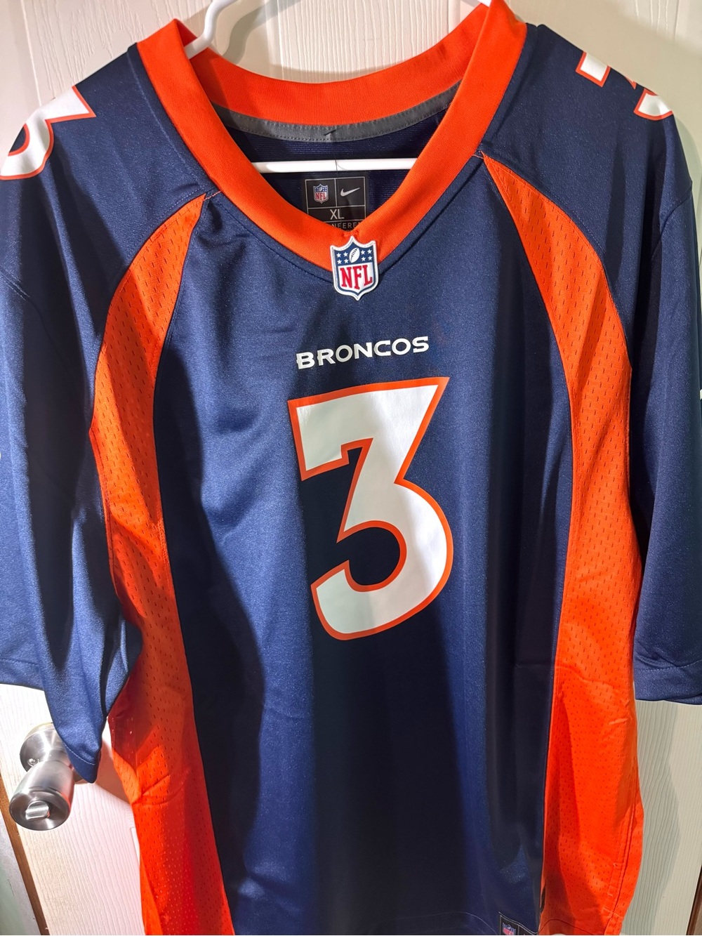 Russell Wilson Denver Broncos Nike Alternate Jersey Navy DVGA size XL